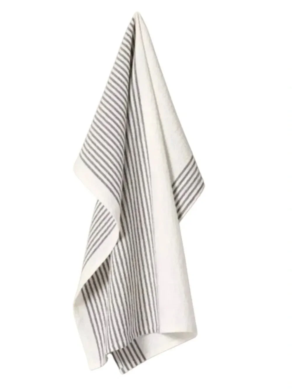 Hearth & Hand Magnolia Flour Sack Kitchen Towel Gray Stripe NWT 30x30